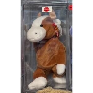 Ty Beanie Baby Bessie the Cow 1994 Retired Plush PVC Pellets Rare Collectible